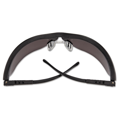 Klondike Safety Glasses, Matte Black Frame, Gray Lens, 12/box