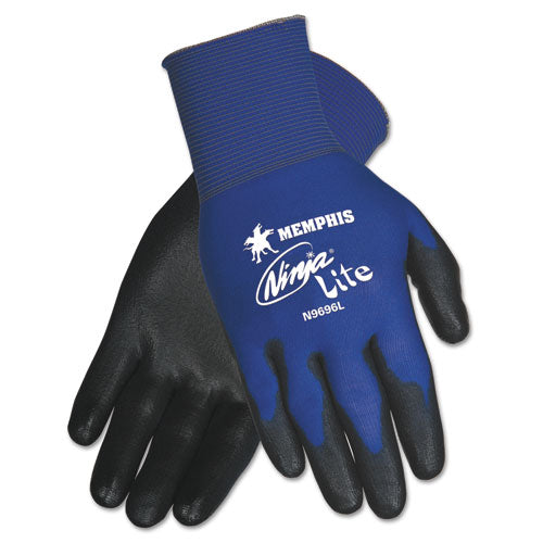 Ultra Tech Tacartonile Dexterity Work Gloves, Blue/black, Large, Dozen