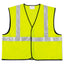 Class 2 Safety Vest, Polyester, X-large, Fluorescent Lime With Silver Stripe