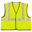 Class 2 Safety Vest, Polyester, 2x-large, Fluorescent Lime With Silver Stripe