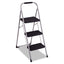 3-step Big Step Folding Stool, 200 Lb Capacity, 17.75 X 28 X 45.63, Light Gray