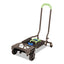 2-in-1 Multi-position Hand Truck And Cart, 300 Lbs, 16.63 X 12.75 X 49.25, Black/blue/green