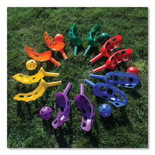 Scoop Ball Set, Plastic, Assorted Colors, 2 Scoops,1 Ball/set, 6/set