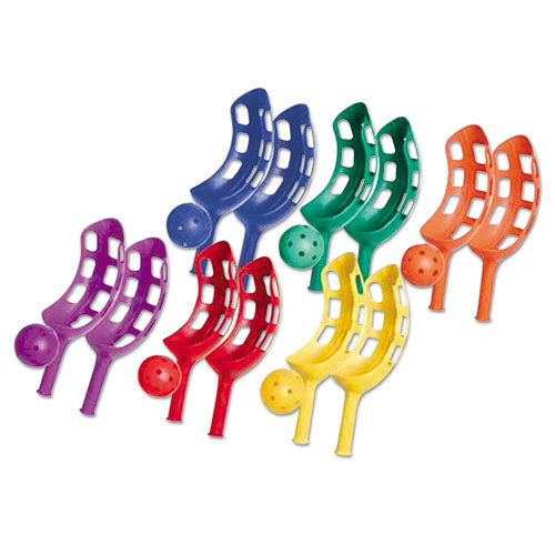Scoop Ball Set, Plastic, Assorted Colors, 2 Scoops,1 Ball/set, 6/set