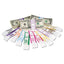 Currency Straps, Brown, $5,000 In $50 Bills, 1000 Bands/pack