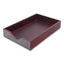 Hardwood Stackable Desk Trays, 1 Section, Legal Size Files, 10.25" X 15.25" X 2.5", Mahogany