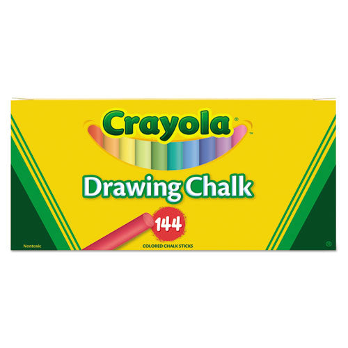 Colored Drawing Chalk, 3.19" X 0.38" Diameter, 12 Assorted Colors 12 Sticks/set