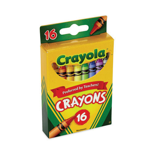 Classic Color Crayons, Peggable Retail Pack, 16 Colors/pack