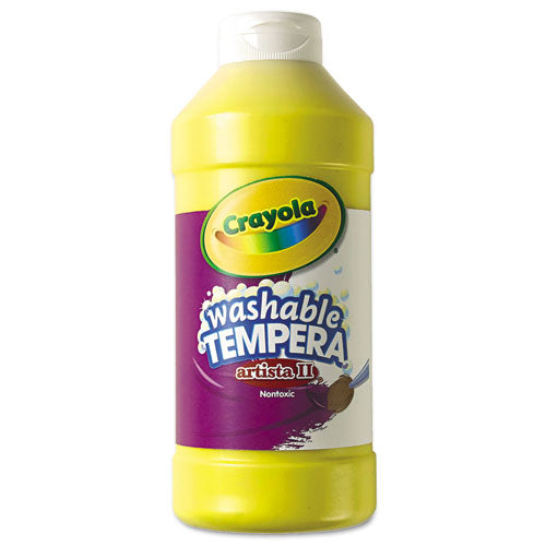 Artista Ii Washable Tempera Paint, Yellow, 32 Oz Bottle