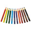 Short-length Colored Pencil Set, 3.3 Mm, 2b (#1), Assorted Lead/barrel Colors, Dozen