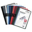 Duraclip Report Cover, Clip Fastener, 8.5 X 11 , Clear/red, 25/box