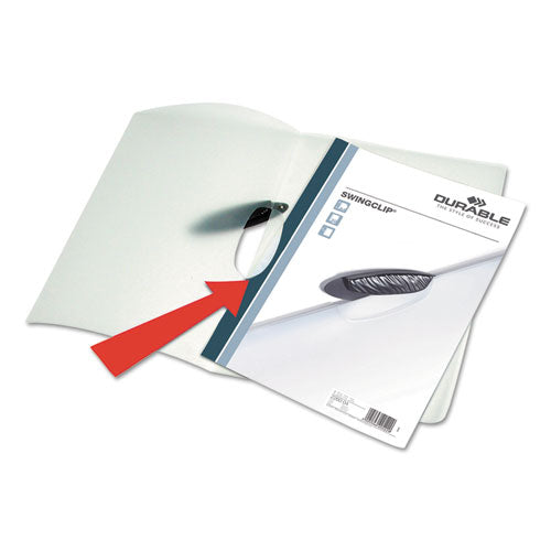 Swingclip Clear Report Cover, Swing Clip, 8.5 X 11, Clear/clear, 25/box