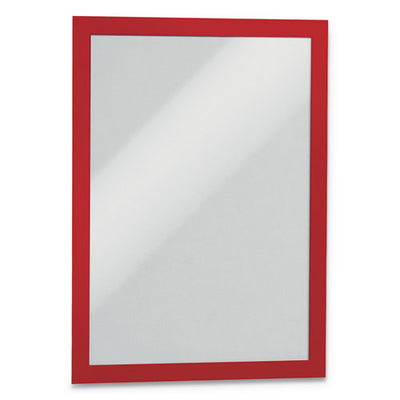 Duraframe Sign Holder, 8.5 X 11, Red Frame, 2/pack