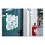 Duraframe Security Magnetic Sign Holder, 8.5 X 11, Green/white Frame, 2/pack