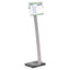Info Sign Duo Floor Stand, Letter-size Inserts, 15 X 46.5, Clear