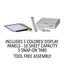 Vario Wall Reference System, 5 Panels, Letter, Asst. Borders And Panels