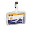 Id/security Card Holder Set, Vertical/horizontal, Reel, Clear, 10/pack