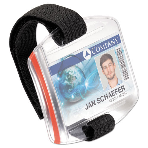 Card Holder Outdoor Secure, Vertical, 3.42" X 2.12", Clear, 10/box