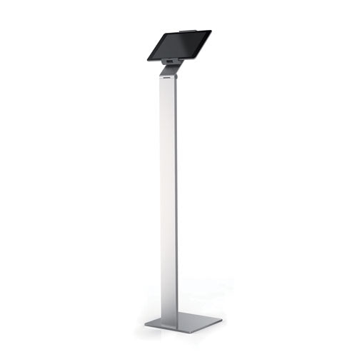 Wall-mounted Tablet Holder, Silver/charcoal Gray