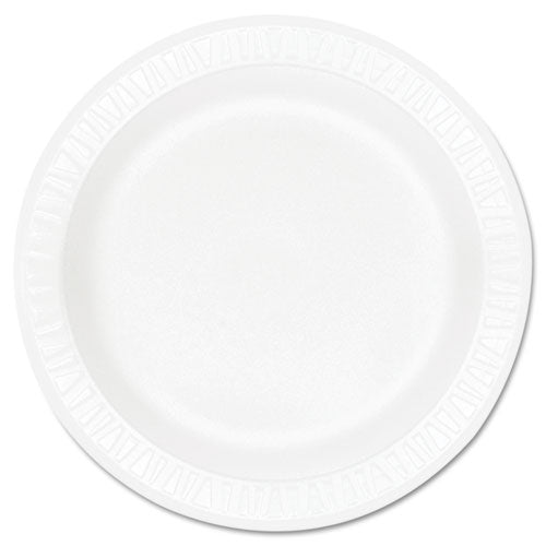 Concorde Foam Plate, 3-compartment, 10.25" Dia, White, 125/pack, 4 Packs/carton