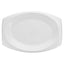 Quiet Class Laminated Foam Dinnerware, Plates, 3-compartment, 10.25" Dia, White, 125/pack, 4 Packs/carton
