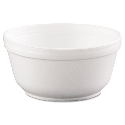 Insulated Foam Bowls, 12 Oz, White, 50/pack, 20 Packs/carton