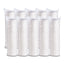 Plastic Lids For Foam Cups, Bowls And Containers, Vented, Fits 6-14 Oz, White, 100/pack, 10 Packs/carton