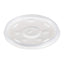 Plastic Lids For Foam Cups, Bowls And Containers, Flat With Straw Slot, Fits 6-14 Oz, Translucent, 100/pack, 10 Packs/carton