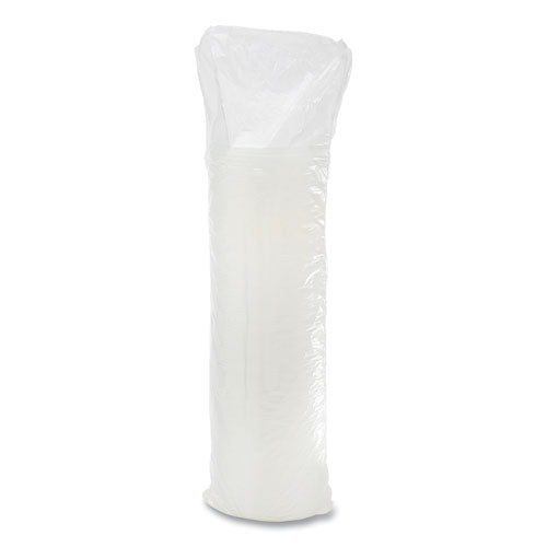 Plastic Lids, Fits 12 Oz To 24 Oz Hot/cold Foam Cups, Straw-slot Lid, White, 100/pack, 10 Packs/carton