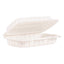 Proplanet Hinged Lid Containers, Hoagie Container, 6.5 X 9 X 2.8, White, Plastic, 200/carton