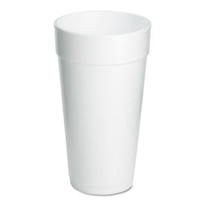 Foam Drink Cups, 20 Oz, White, 500/carton