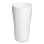 Foam Drink Cups, 20 Oz, White, 500/carton