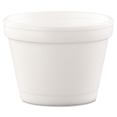 Bowl Containers, 4 Oz, White, Foam, 1,000/carton