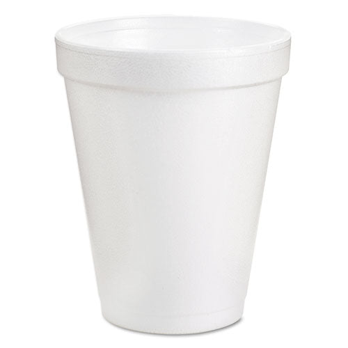Foam Drink Cups, 6 Oz, White, 25/bag, 40 Bags/carton
