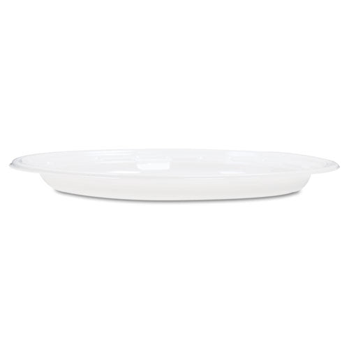 Famous Service Plastic Dinnerware, Plate, 6" Dia, White, 125/pack, 8 Packs/carton