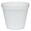 Food Containers, 8 Oz, White, Foam, 1,000/carton