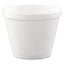 Food Containers, 8 Oz, White, Foam, 1,000/carton