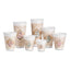 Cafe G Foam Hot/cold Cups, 8 Oz, Brown/green/white, 25/pack