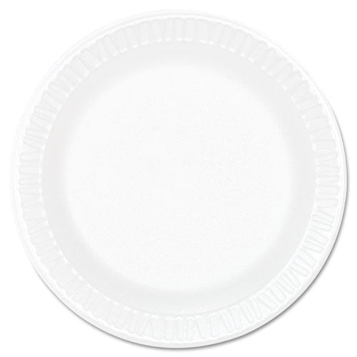 Concorde Foam Plate, 3-compartment, 9" Dia, White, 125/pack, 4 Packs/carton