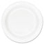 Concorde Non-laminated Foam Plates, 9" Dia, White, 125/pack