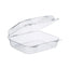 Staylock Clear Hinged Lid Containers, 7.8 X 8.3 X 3, Clear, Plastic, 125/bag, 2 Bags/carton