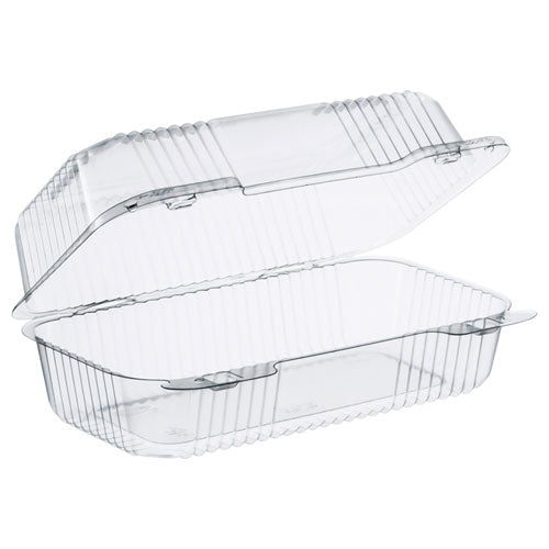 Staylock Clear Hinged Lid Containers, 7.8 X 8.3 X 3, Clear, Plastic, 125/bag, 2 Bags/carton