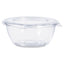 Tamper-resistant, Tamper-evident Bowls With Dome Lid, 12 Oz, 5.5" Diameter X 2.6"h, Clear, Plastic, 240/carton