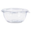 Tamper-resistant, Tamper-evident Bowls With Flat Lid, 16 Oz, 5.5" Diameter X 2.7"h, Clear, Plastic, 240/carton