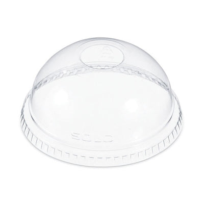 Dome-top Cold Cup Lids, Fits 16 Oz, Clear, 1,000/carton