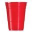 Solo Party Plastic Cold Drink Cups, 16 Oz, Red, 50/pack