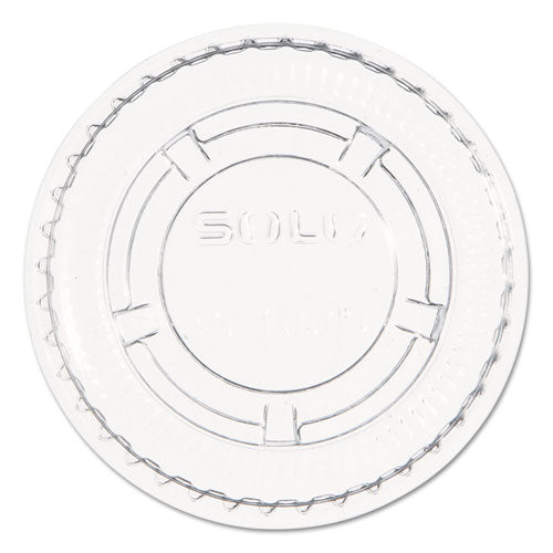 Portion/souffle Cup Lids, Pet, Fits 1.5 Oz To 2.5 Oz Cups, Clear, 2,500/carton