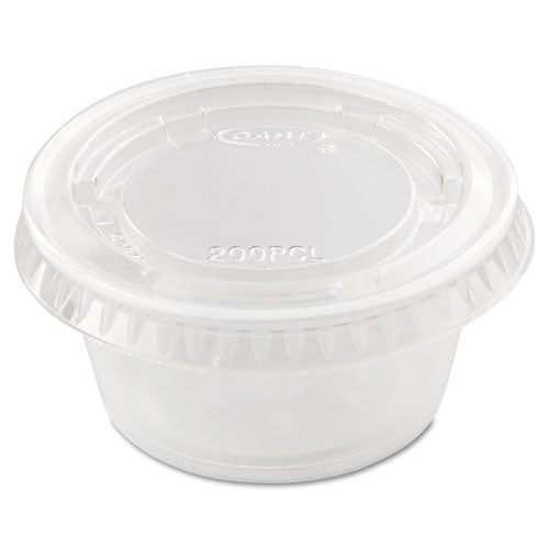 Portion/souffle Cup Lids, Pet, Fits 1.5 Oz To 2.5 Oz Cups, Clear, 2,500/carton