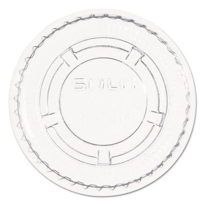 Portion/souffle Cup Lids, Fits 3.25 Oz To 9 Oz Cups, Clear, 125/pack, 20 Packs/carton