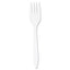 Style Setter Mediumweight Plastic Teaspoons, White, 1000/carton